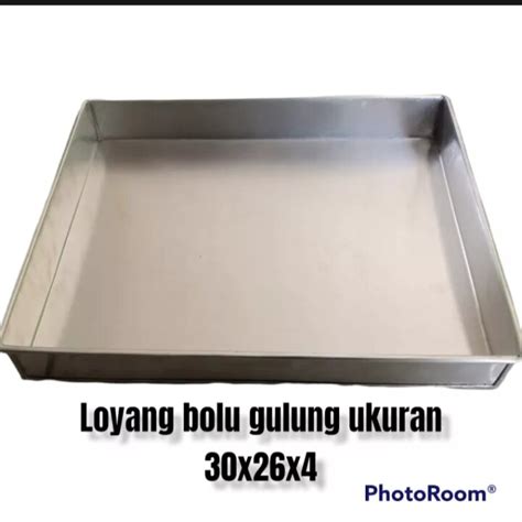 Loyang Bolu Gulung Bahan Galvalum X Cm Loyang Brownies Loyang Kue