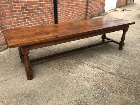 Large Oak Vintage Refectory Dining Table Oak Antique French Farmhouse