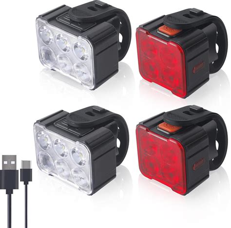 Amazon Bike Lights Set Ultra Bright Cuvccn Bicycle Light