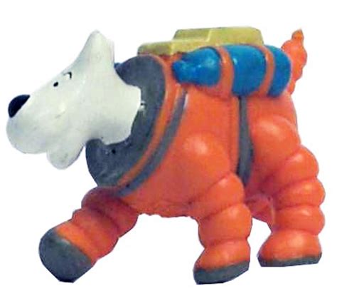 Tintin Figurine Pvc Lu Milou Sur La Lune