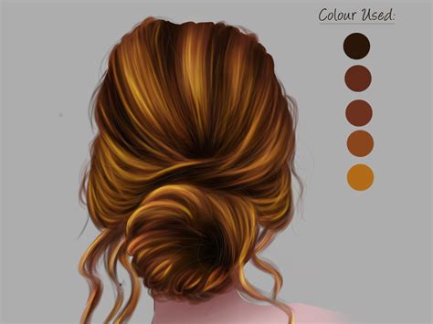 Digital Painting Of Hair By Chandrani Das On Dribbble