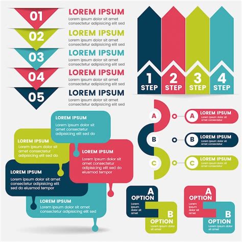 Infografía diseño plantilla vector Vector Premium