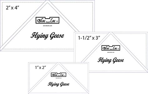 Bloc Loc 1 X 2 1 5 X 3 2 X 4 Flying Geese Square Up Rulers