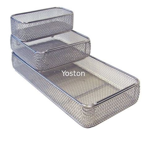 Medical Surgical Rigid Sterilization Containers Stainless Steel Wire