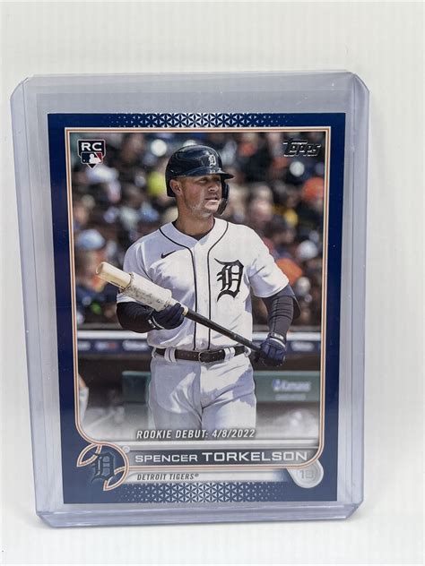 Topps Update Spencer Torkelson Rc Rookie Debut Royal Blue Sp Us