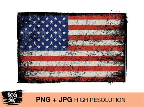 American Flag Png Distressed US Flag Sublimation Designs Etsy