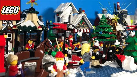 I Built A Festive LEGO Christmas Display YouTube