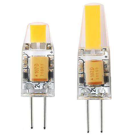 LAIMAIK 10PCS COB LED G4 Lamp Dimmable 3W 6W AC DC12V LED G4 Bulbs