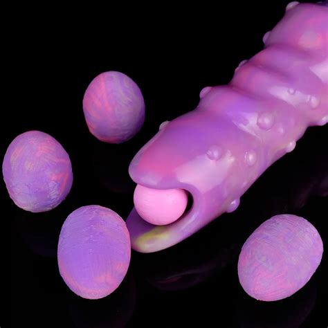 8in 20 4cm Ovipositor Dildo Platinum Silicone Dragon Dildo Monster
