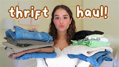 Thrifting My Dream Fall Wardrobe Huge Thrift Haul Youtube