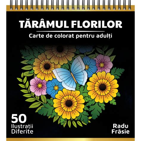 Carte De Colorat Pentru Adulti Taramul Florilor Croco Digital