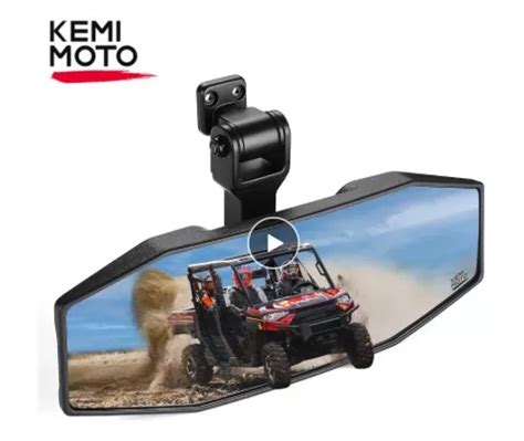 Espelho Retrovisor Central Utv Polaris Ranger Xp Kemimoto