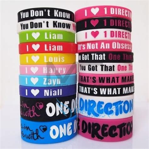 ONE DIRECTION Band Silicone Bracelets New Design Fashion 1D Fans Wristband From Yekang279, $0.36 ...