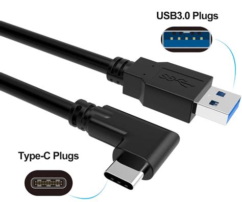 L Lite Usb A To Usb C Right Angle Cable Usb32 Usb31 Type A To Type C Cable