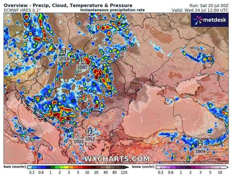 Silne oberwanie chmury zaleje domy W ulewach spadnie 100 litrów wody