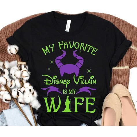 Maleficent Shirt My Favorite Disney Villain Is My Wife T Shirt Husband