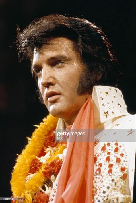 Elvis Presley during a live performance at Honolulu International ...