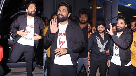 ICON STAR Allu Arjun Grand Entry Alluri Pre Release Event Sree