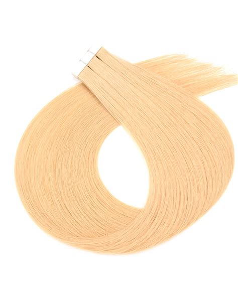 Extension Adh Sive Cm Rallonges De Cheveux Naturels Blond Miel