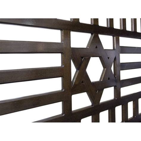 Portable Mechitza With Star Of David Pattern Bass Synagogue Furniture