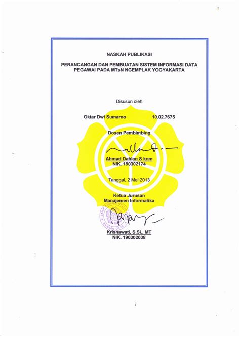 Solution Perancangan Dan Pembuatan Sistem Informasi Data Pegawai Pada