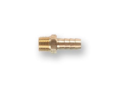 Соединение наружная резьба 1/4" х елочка 12 мм, латунь, ECO AB-MT14/E12