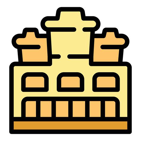 Historical Building Icon Vector Flat Vector Art At Vecteezy