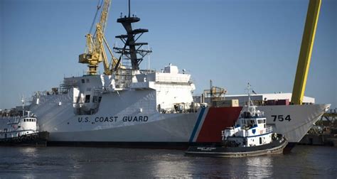 INGALLS SHIPBUILDING LAUNCHES FIFTH U S COAST GUARD NATIONAL SECURITY