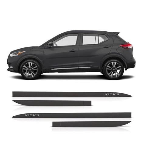 Friso Lateral Nissan Kicks 2016 A 2021 Protetor Portas Preto Premium