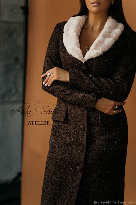 Платье (Пальто) с воротником и внутренней отделкой купить в интернет ...