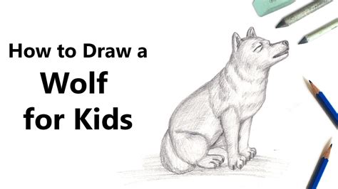 How To Draw A Wolf Pup Sketch With Pencil Time Lapse YouTube