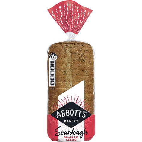 Abbott S Bakery Sourdough Grains Seeds Sandwich Slice Bread Loaf 760g