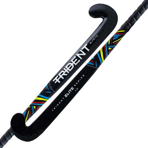 ☉trident Elite V3 Wood Fibreglass Reinforced Hockey Stick Training Kayu