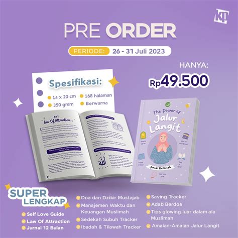 Jual Pre Order Buku Agama The Power Of Jalur Langit Jurnal Muslimah