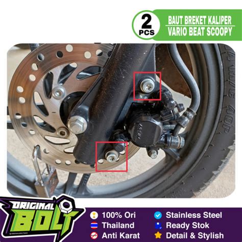 Jual Baut Breket Kaliper Set Probolt Honda Vario Scoopy Spacy Beat