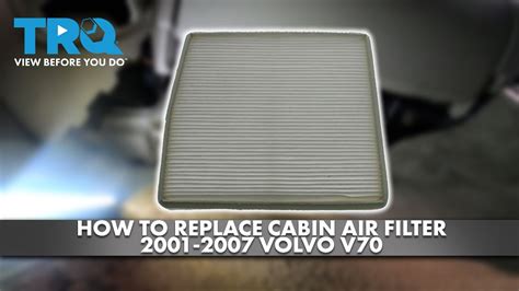 How To Replace Cabin Air Filter Volvo V Youtube