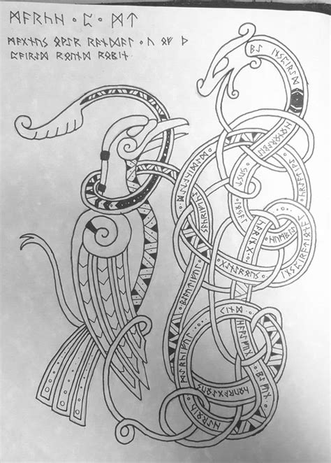 Norse Tattoo Design for Your Book