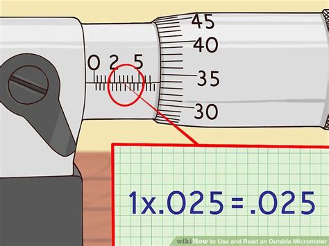 3 Ways To Use And Read An Outside Micrometer Wikihow