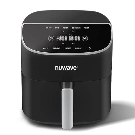 Nuwave Brio Plus Qt Black Air Fryer The Home Depot