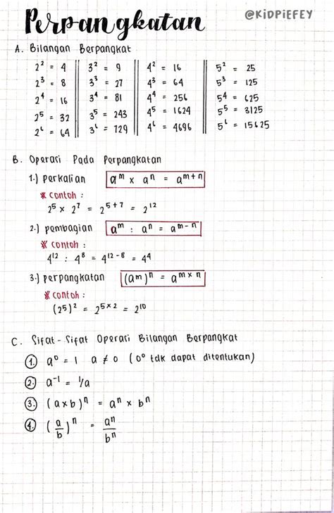 Materi Perpangkatan Dan Bentuk Akar Kelas Ujian