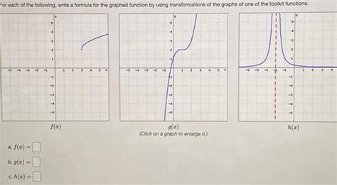 Answered For Each Of The Following Write A Formula For The Graphed