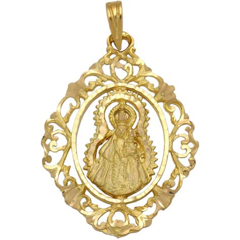 Medalla Virgen De La Estrella X Oro Kilates Lucarelli M