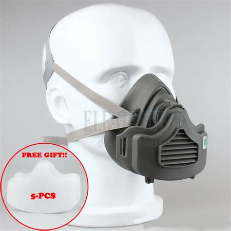 Dust Mask Respirator 4 Layer Filter Cotton Dust Proof Half Face Mask For Daily Use Carpenter