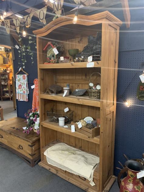 Rustic Pine Bookshelf Antique Gallery Denton