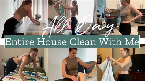 NEW ALL DAY ENTIRE HOUSE CLEAN WITH ME SPRING CLEANING MOTIVATION