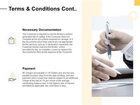 Terms And Conditions Cont Ppt Powerpoint Presentation Structure