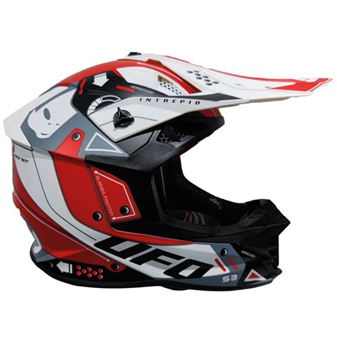 Casco UFO Intrepid Red White City Motor