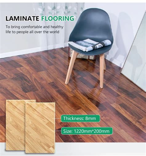 Modern Mm Mm Mm Mm High Gloss Waterproof Laminate Flooring Living