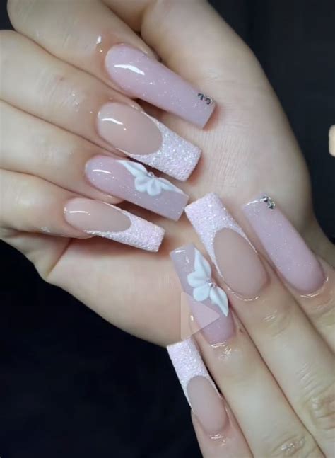 Pin By Chloe Tan On Nails In 2023 Pink Acrylic Nails Quinceanera