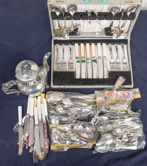 A Collection Of Mixed Silver Plated Items To Include A James Dixon